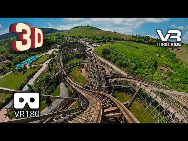 Mammut 3D - An Intense Epic Roller Coaster VR Experience  first row POV Tripsdrill VR180