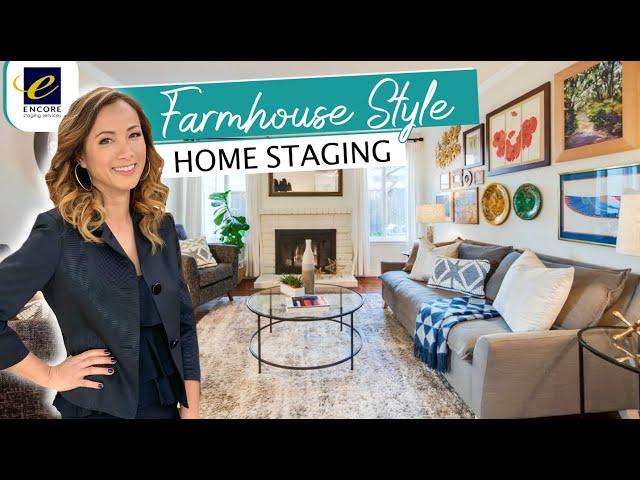 Staging an Occupied Modern Farmhouse Home in Silicon Valley - Home Tour | Home staging