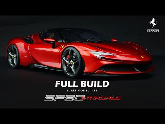 Ferrari SF90 Stradale | Alpha Model | 1/24 | Scale Model Building | ASMR |