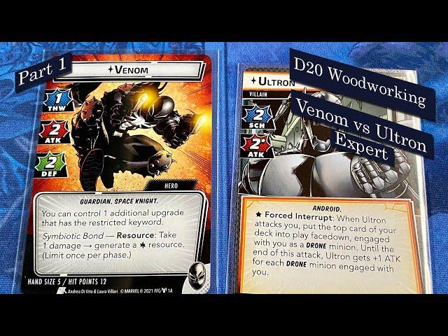 Venom vs Ultron Marvel Champions LCG Card Game - Solo (Game 1)