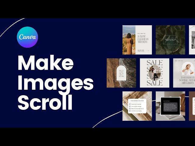 Make a Scrolling Carousel Video in Canva