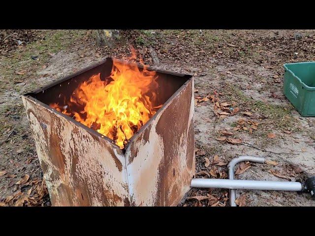 Burn Leaves Without The Smoke Super Fast And Make Wood Gas!