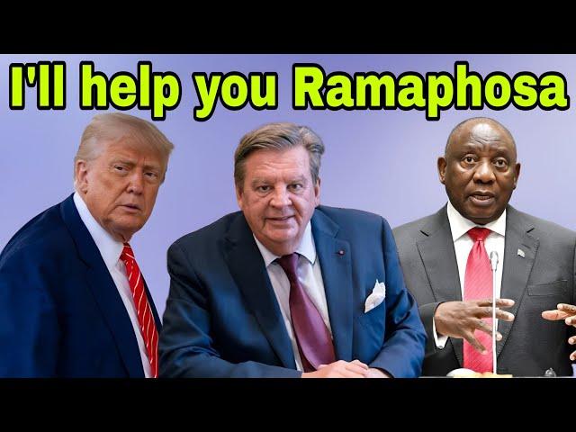 Billionaire Johan Rupert to help President Cyril Ramaphosa negotiate with Donald Trump.
