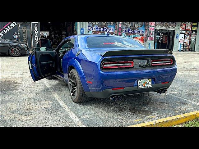 Dodge Challenger Scat Pack Straight piped Exhaust Resonator delete & Muffler delete.