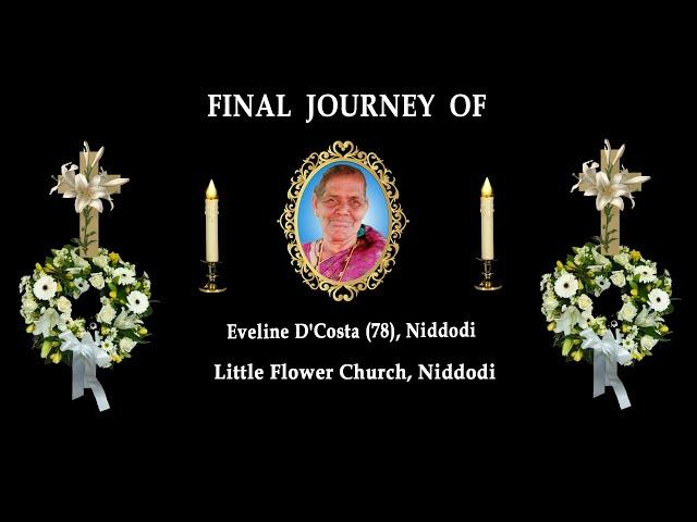 Final journey of Eveline D'Costa (78), Niddodi