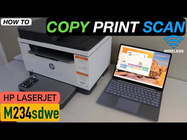 HP LaserJet M234sdw Scanning, Printing & Copying Video.