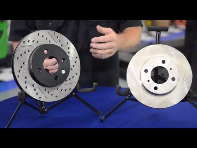 What's the difference between cross drilled, slotted, and vented rotors? - Andy's Auto Sport