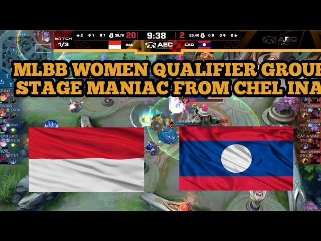 INDONESIA VS LAOS WOMEN  MLBB GROUP STAGE | IESF ASIA REGIONAL QUALIFIERS 2024 | DAY 2