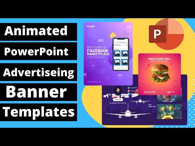 How to create Animated Advertising banners in powerpoint | Sales banner in powerpoint |