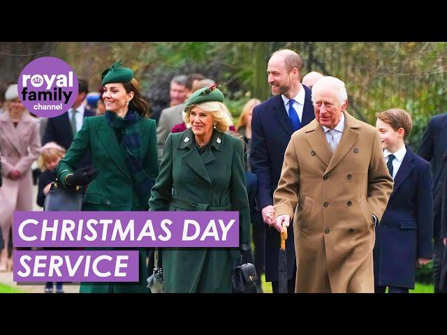 Royals Attend Christmas Day Service at Sandringham as Fans Greet King Charles and Family