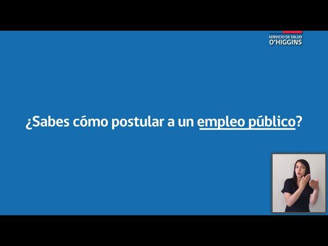 ¿Sabes cómo postular a un empleo público?