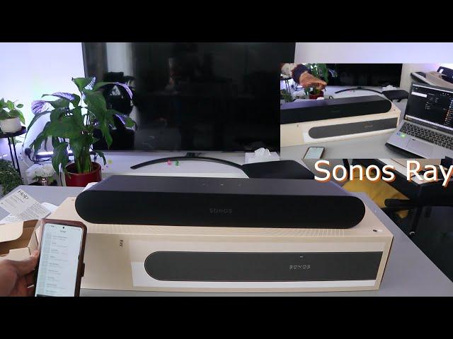 How To Connect Sonos Ray To WIFI, TV With Optical Cable and Audio Demonstration