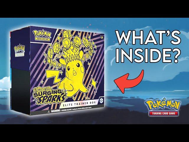 Opening a Surging Sparks Elite Trainer Box | Pokemon ASMR