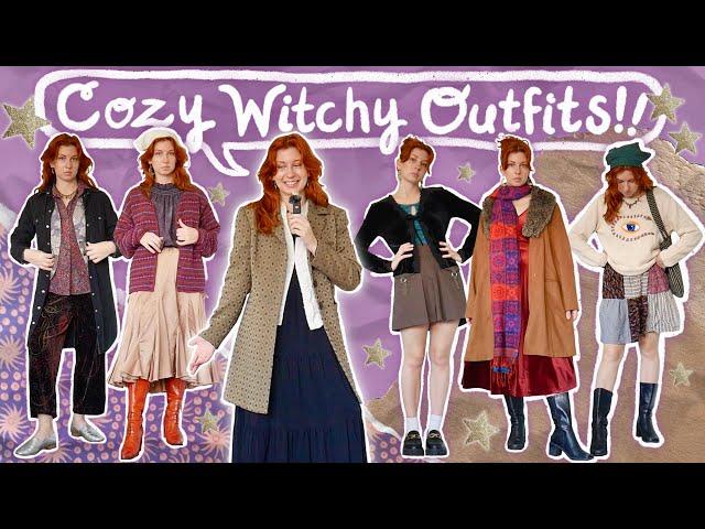 Cozy, Witchy Outfits for Fall! ️ | 90s whimsigoth aesthetic