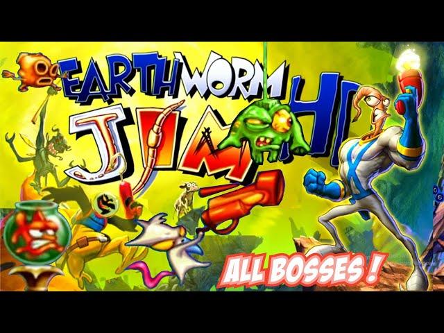 Earthworm Jim HD - All Bosses