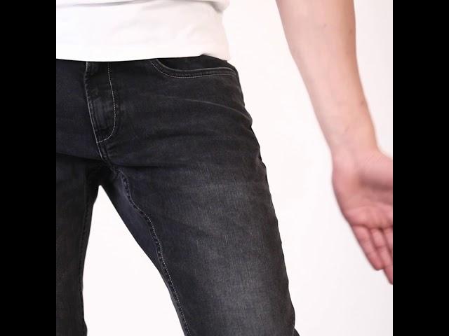 Turms Architect | Stain Repellent & Anti Odour Dark Grey Slim Fit Jeans