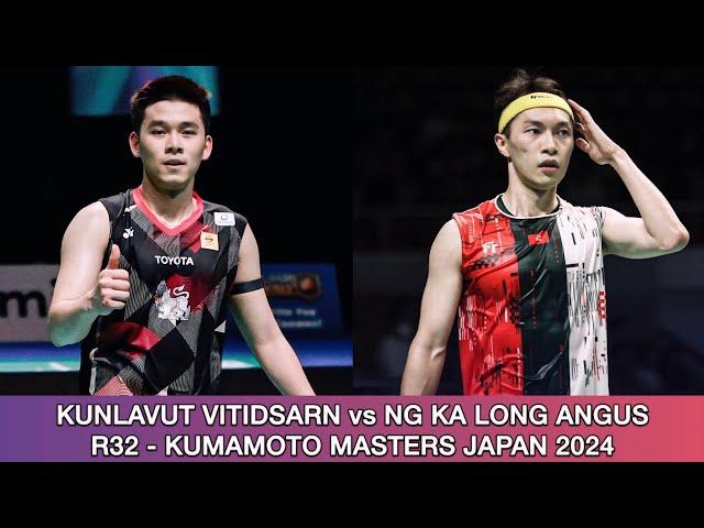 Kunlavut Vitidsarn vs Ng Ka Long Angus | Badminton Kumamoto Masters Japan 2024