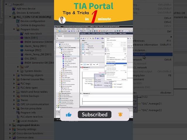 Multi-Instance Data Blocks in TIA Portal: Quick Guide #shorts