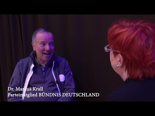 Dr. Markus Krall im Interview auf dem Bundesparteitag von BÜNDNIS DEUTSCHLAND