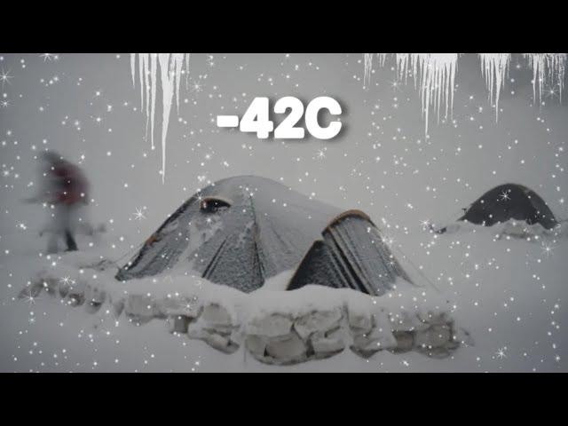 EXTREME -45° Solo Winter Cold Camping 4 Days | Snowstorm, Solo Winter Camp in a BLIZZARD!