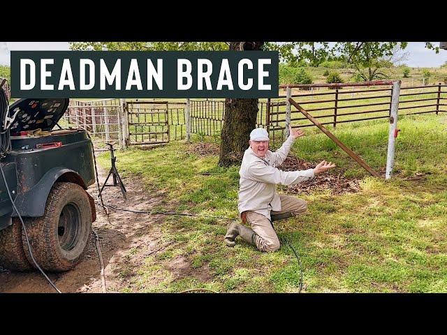 SADDLING A DEADMAN BRACE FOR PIPE FENCE (OR ANY CUSTOM ANGLE)