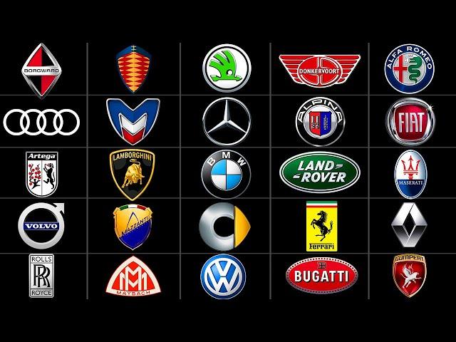 ALL EUROPEAN CAR BRANDS