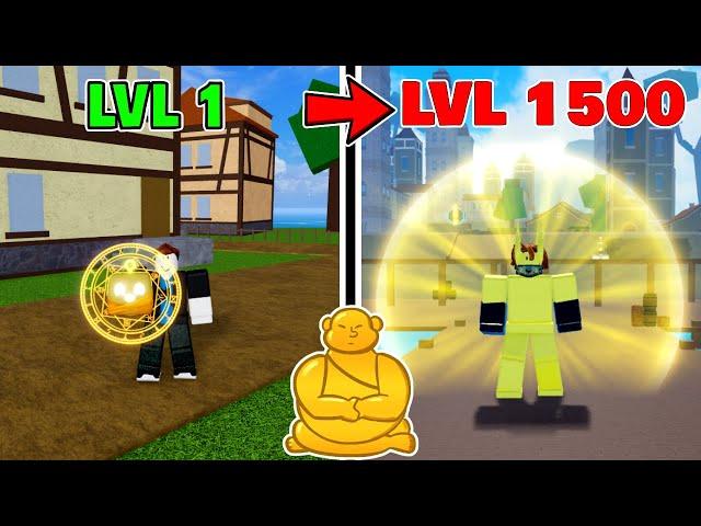 How to LEVEL UP FAST in the First and Second Sea using BUDDHA FRUIT in BLOX FRUITS | LVL 1 to 1500