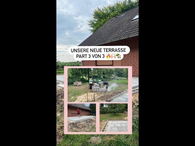 UNSERE NEUE TERRASSE | Part 3 von 3VORHER NACHHER Ergebnis#shorts