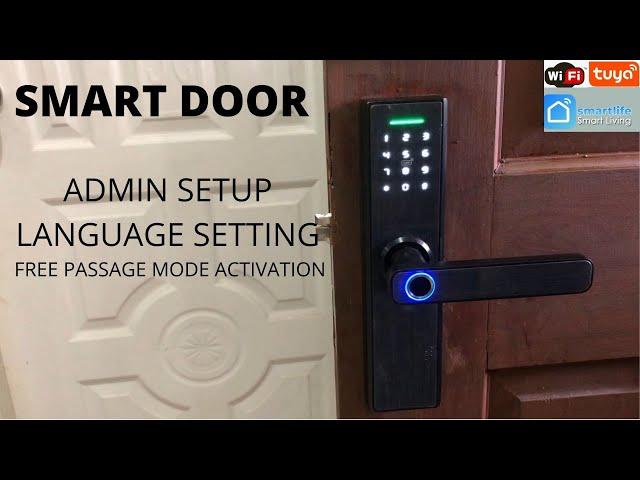 Tuya Smart Door Setup, Language Setting, Passage mode