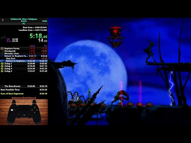 Abe's Oddysee Any% Speedrun in 8:54.092 [WR]