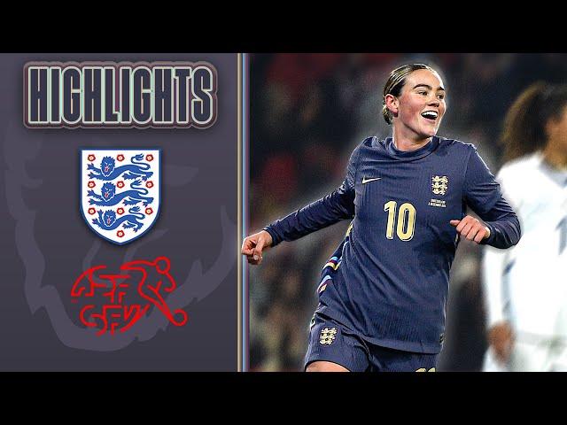 Lionesses End 2024 With A Win! | England v Switzerland | Highlights