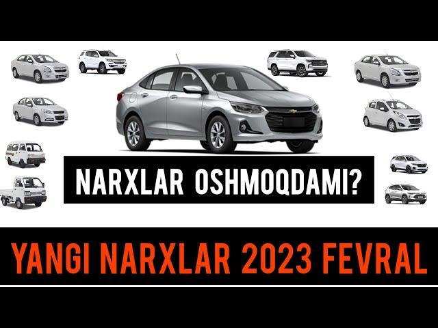 GM UZBEKISTAN 2023 NARXLARI / CHEVROLET ONIX / GENTRA / COBALT / DAMAS / NEXIA / SPARK