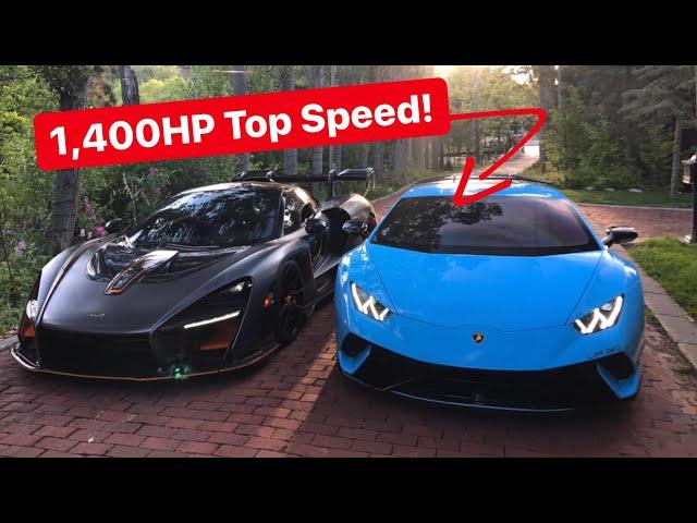 Testing TOP SPEED of 1,400HP Underground Racing TT Lamborghini