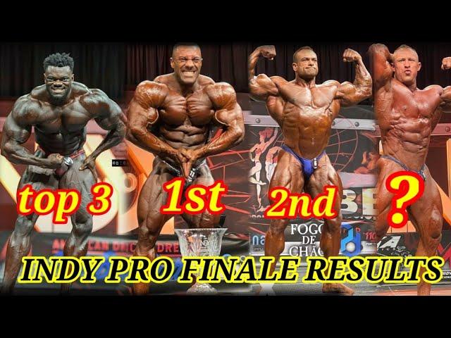 INDY PRO FINALE RESULTS OF MEN'S OPEN BODYBUILDING