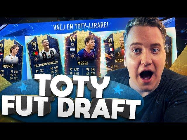 "VAD ÄR DET SOM HÄNDER?!?!" | TEAM OF THE YEAR - FUT DRAFT | FIFA 19