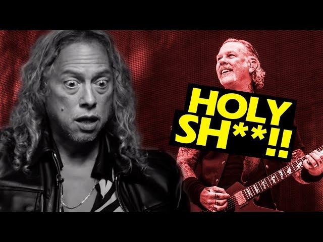 KIRK HAMMETT SHOCKED BY JAMES HETFIELD'S IMPROVISED SOLO #METALLICA