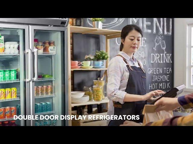 Premium Levella Double Door Display Refrigerators