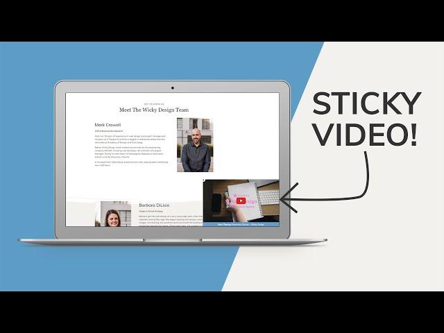 Create a Sticky Video on Scroll (Ultimate Addons for Elementor)