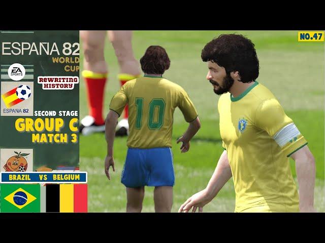 FIFA World Cup 1982 | Brazil vs Belgium |  Rewriting History | Match 47