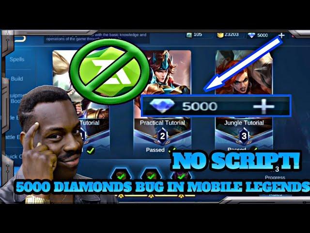 5000 BUG DIAMONDS IN MOBILE LEGENDD FREE DIAS IN MOBILE LEGENDS 2020 NO SCRIPT NO BAN FREE DIAMONDS!