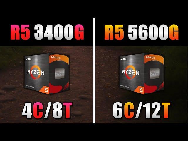 Ryzen 5 3400G vs. Ryzen 5 5600G - Teste em 7 Jogos