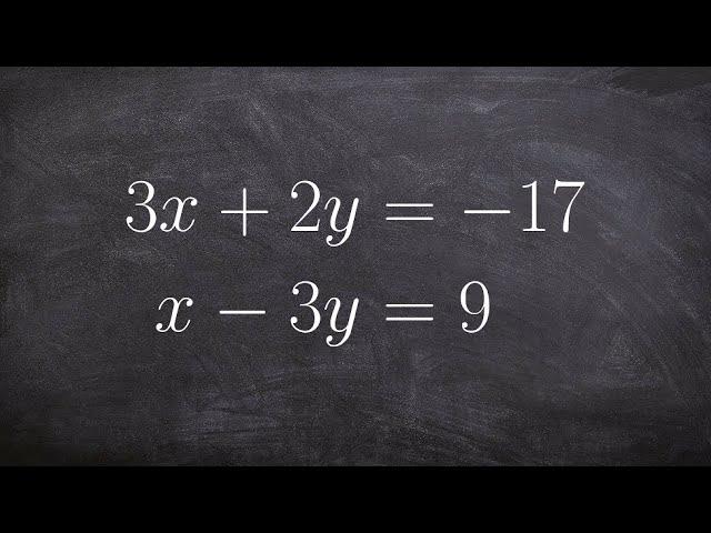 Learn the Basics for Solving a System of Equations by Elimination