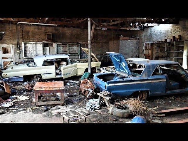 Abandoned Route 66- Found Abandoned Classic Cars Left in Garage
