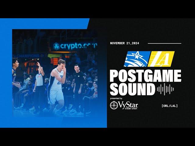 POSTGAME SOUND: MAGIC VS. LAKERS | COACH MOSE, JALEN SUGGS & FRANZ WAGNER PRESENTED BY VYSTAR