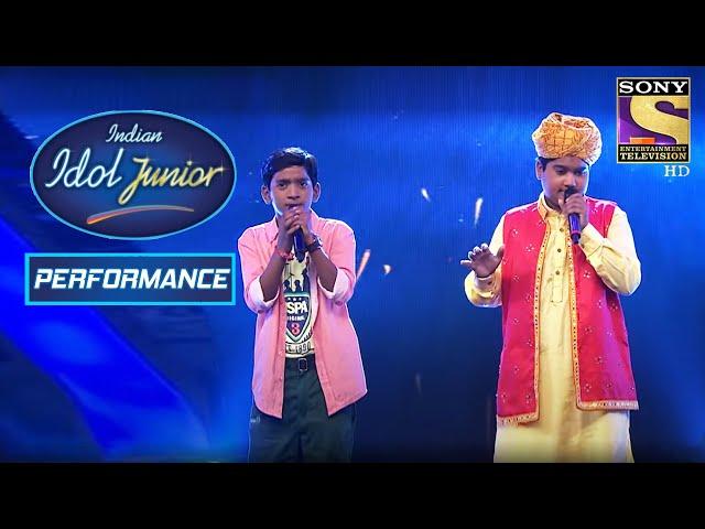 Ajay And Moti's Tremendous Performance on 'Jeena Jeena' | Indian Idol Junior 2