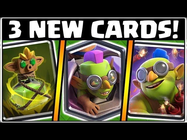 ALL 3 NEW GOBLIN CARDS EXPLAINED IN CLASH ROYALE!