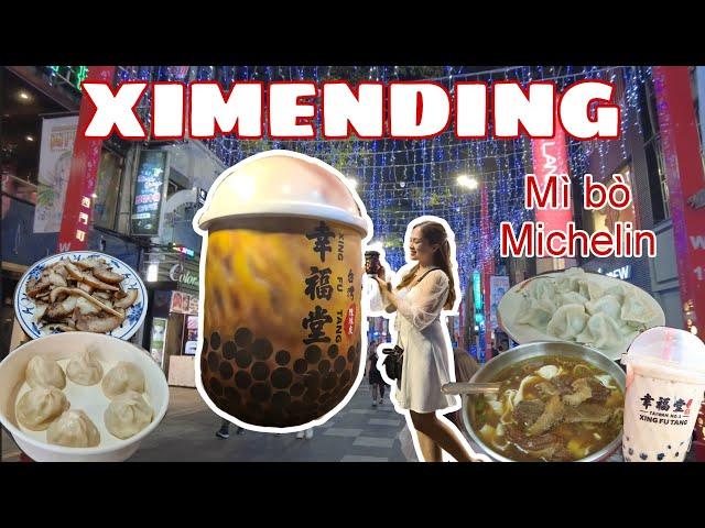 Du lịch Đài Loan #7 Khám phá chợ đêm Ximending | Review mì bò Michelin siêu ngon | Ăn gì ở Đài Bắc