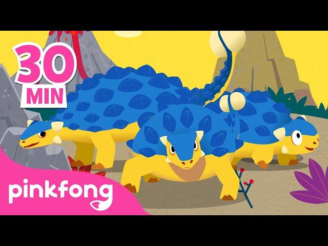 Ankylosaurus dan lain-lain | Kumpulan Lagu & Kartun dinosaurus | Pinkfong & Baby Shark