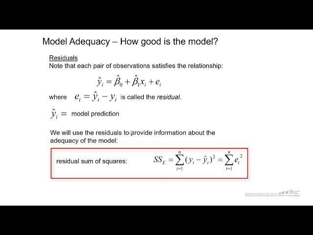 Simple Linear Regression Using Least Squares Estimators