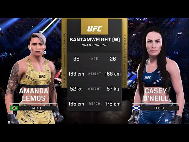 UFC 5 Fight: Amanda Lemos vs Casey O'Neill – Rising Stars Collide!